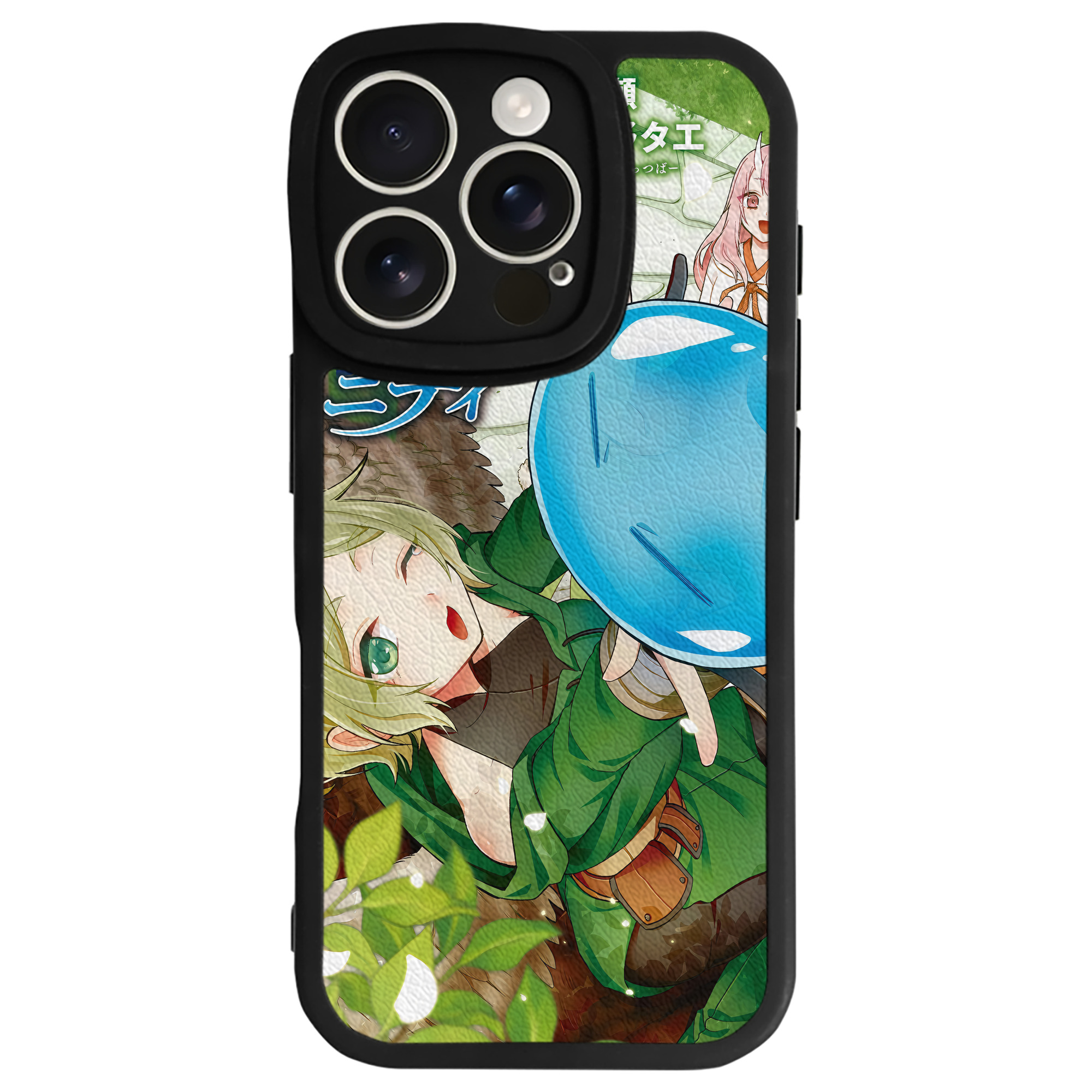 （画像用） 転スラ Regarding Reincarnated to Slime 【iPhone 16シリーズ対応】シリコンスマホケース（レザー調） 材質：シリコン